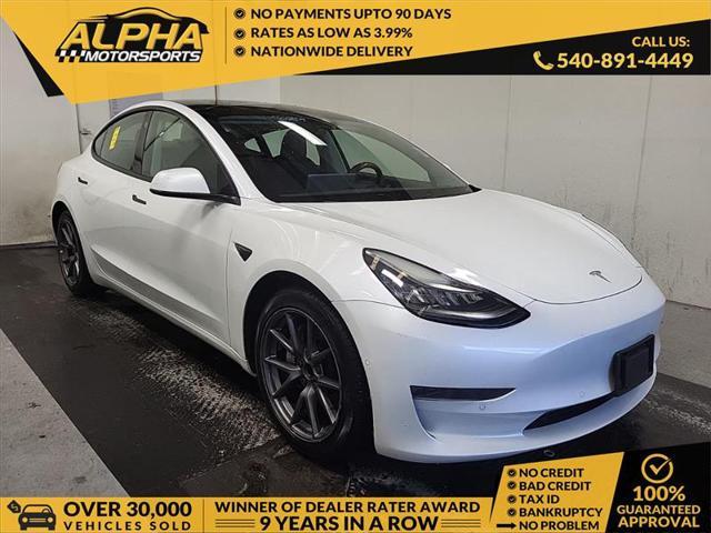 used 2021 Tesla Model 3 car, priced at $13,500