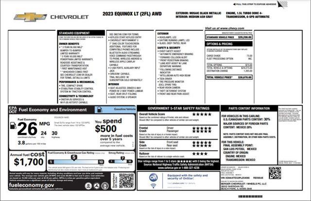 used 2023 Chevrolet Equinox car, priced at $21,000