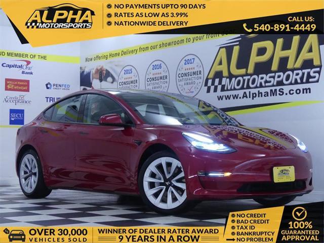 used 2021 Tesla Model 3 car, priced at $27,900