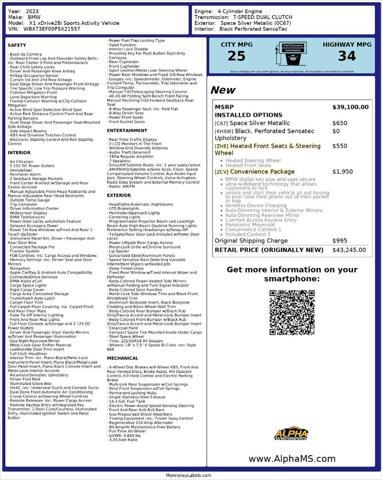used 2023 BMW X1 car, priced at $27,700