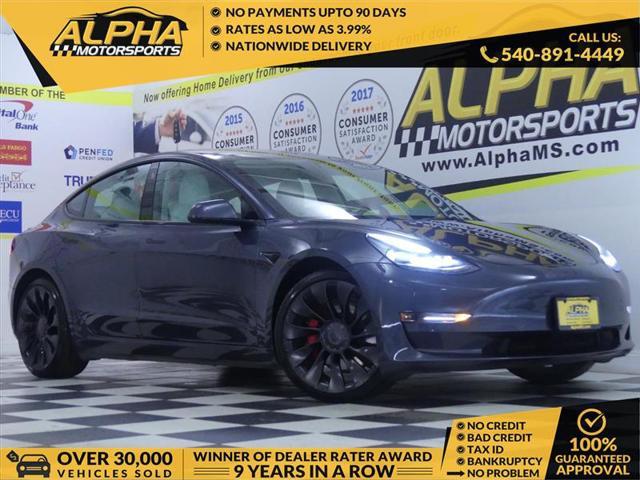 used 2022 Tesla Model 3 car, priced at $23,900