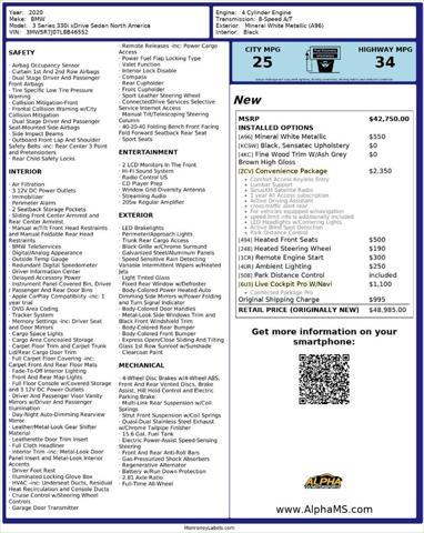 used 2020 BMW 330 car, priced at $22,800