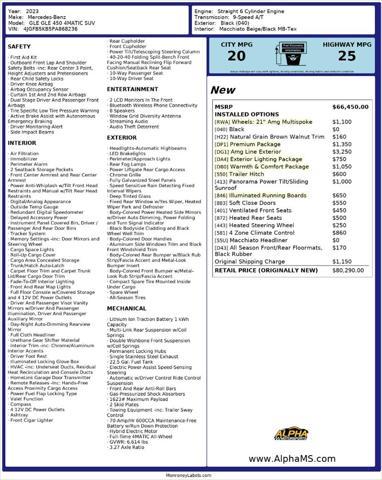 used 2023 Mercedes-Benz GLE 450 car, priced at $57,000