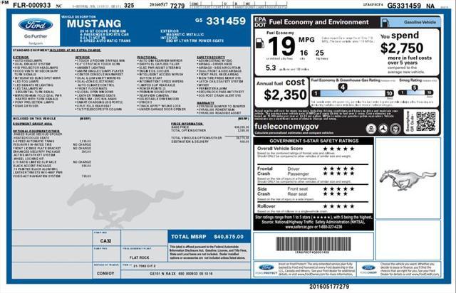 used 2016 Ford Mustang car, priced at $25,000