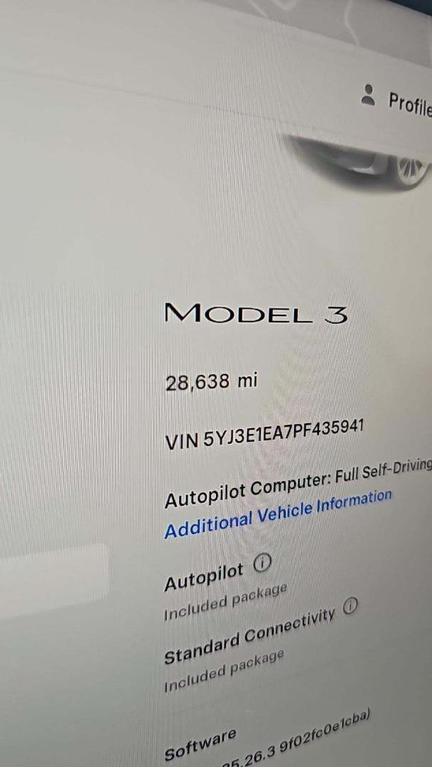 used 2023 Tesla Model 3 car, priced at $21,999