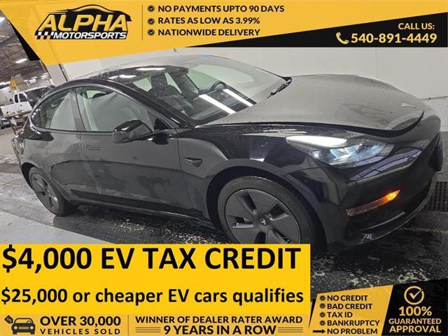 used 2023 Tesla Model 3 car, priced at $22,000