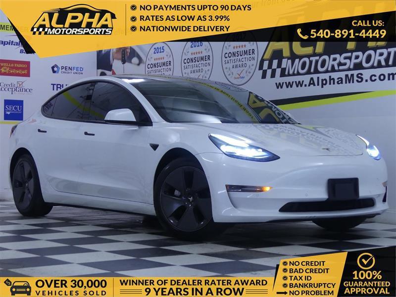 used 2021 Tesla Model 3 car, priced at $21,000