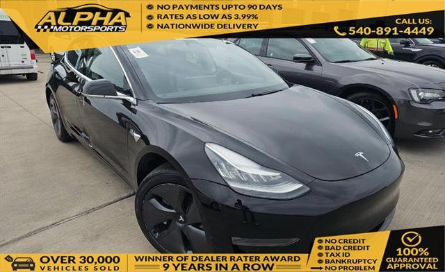 used 2018 Tesla Model 3 car, priced at $18,900