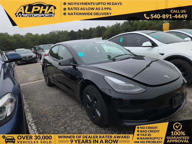 used 2022 Tesla Model 3 car, priced at $19,400