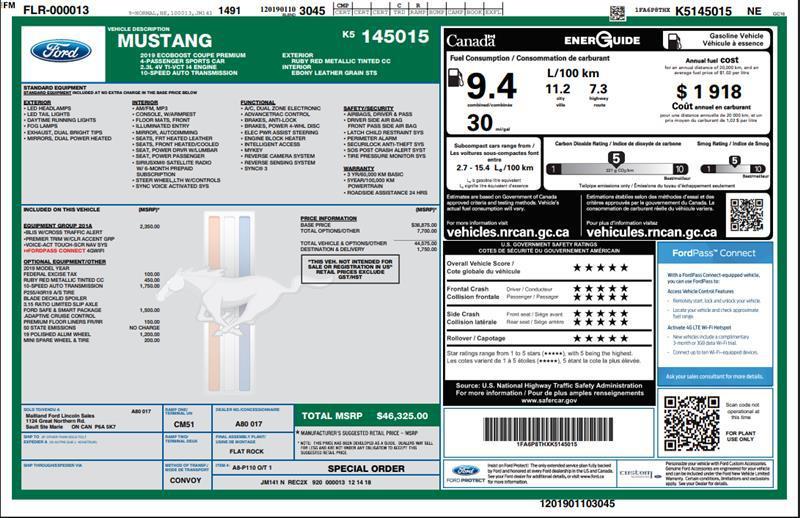 used 2019 Ford Mustang car, priced at $22,400