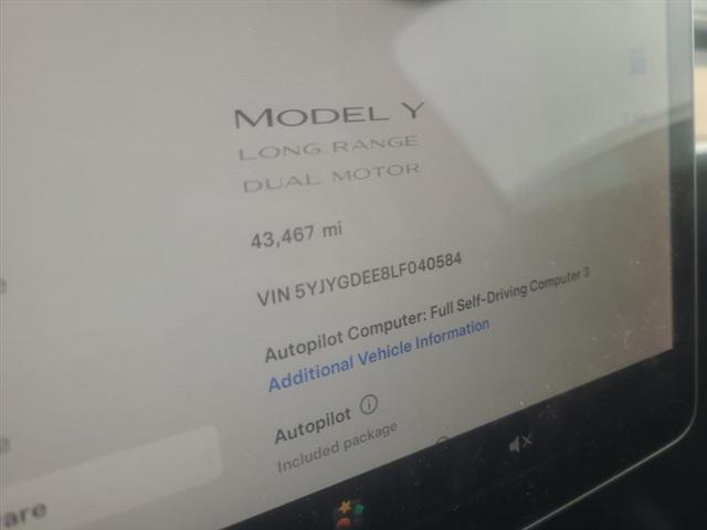 used 2020 Tesla Model Y car, priced at $21,900