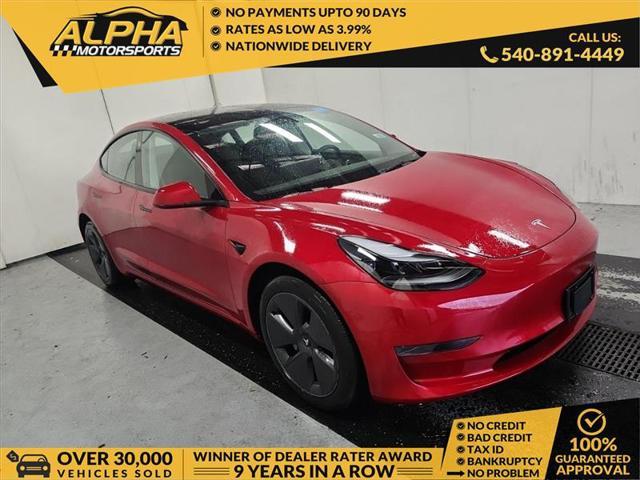 used 2023 Tesla Model 3 car, priced at $21,750