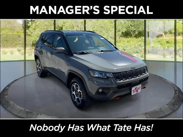 used 2022 Jeep Compass car, priced at $23,400