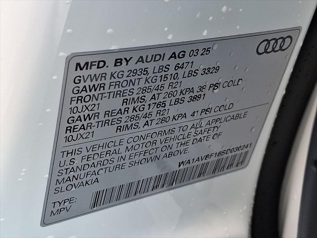 new 2025 Audi Q8 car, priced at $77,520