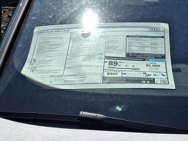 new 2025 Audi SQ6 e-tron car, priced at $83,815