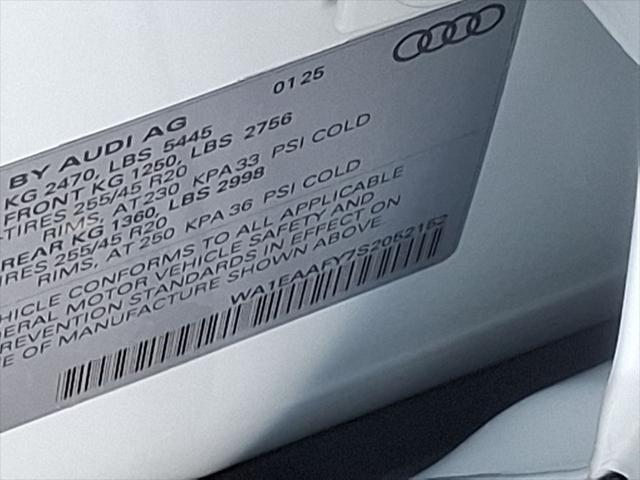 new 2025 Audi Q5 car, priced at $60,330