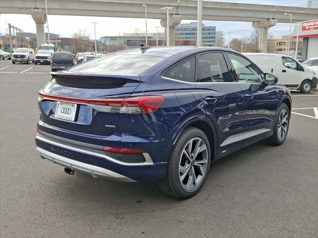 new 2025 Audi Q4 e-tron Sportback car, priced at $65,290