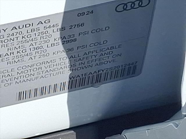 new 2025 Audi Q5 car, priced at $58,085