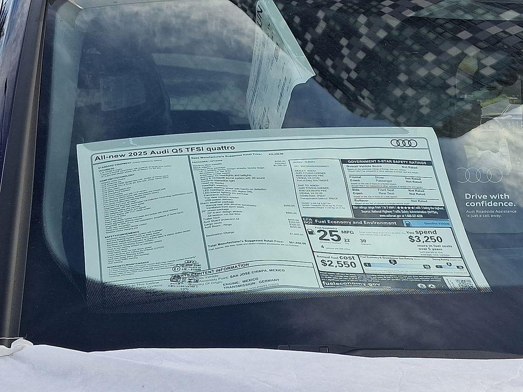 new 2025 Audi Q5 car, priced at $61,950