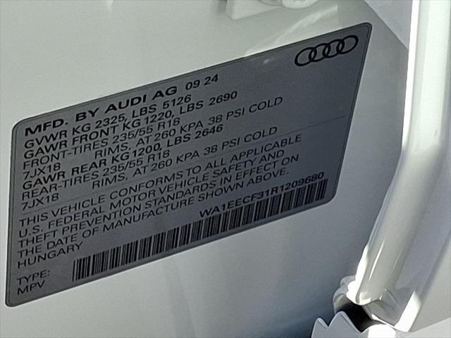 new 2024 Audi Q3 car, priced at $47,080