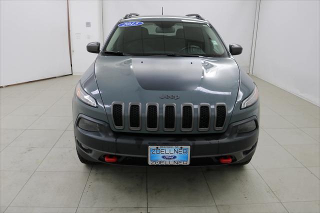 used 2015 Jeep Cherokee car, priced at $14,999