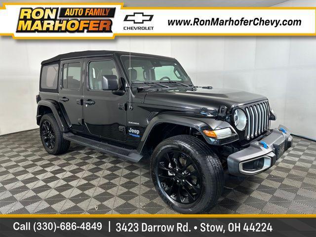used 2022 Jeep Wrangler Unlimited 4xe car, priced at $25,990
