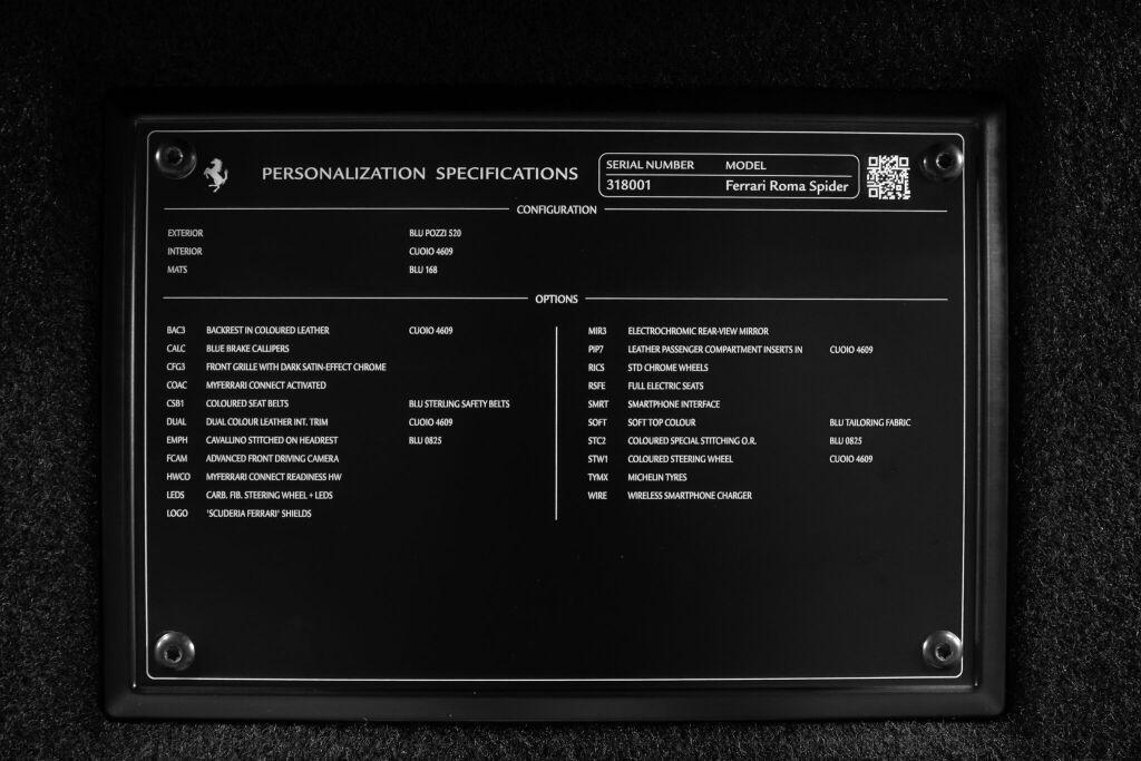 used 2025 Ferrari Roma Spider car, priced at $309,000