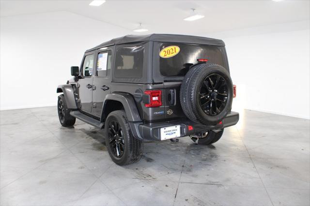 used 2021 Jeep Wrangler Unlimited 4xe car, priced at $31,247