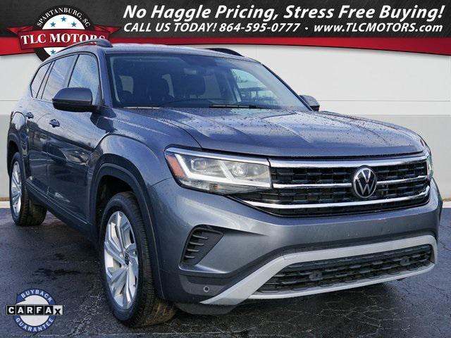 used 2021 Volkswagen Atlas car, priced at $22,000