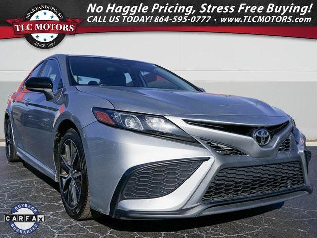 used 2021 Toyota Camry car, priced at $19,500