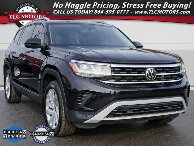 used 2021 Volkswagen Atlas car, priced at $21,500