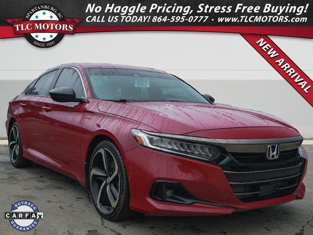 used 2021 Honda Accord car, priced at $23,500