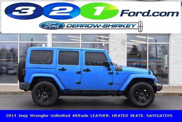 used 2014 Jeep Wrangler Unlimited car, priced at $19,996