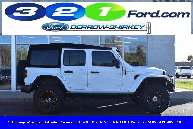 used 2018 Jeep Wrangler Unlimited car, priced at $27,733