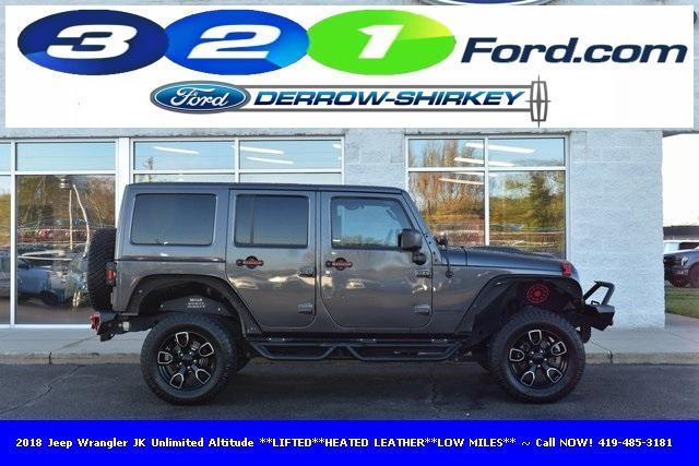 used 2018 Jeep Wrangler JK Unlimited car, priced at $24,974