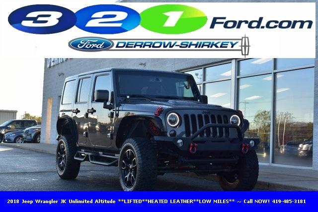 used 2018 Jeep Wrangler JK Unlimited car, priced at $24,974