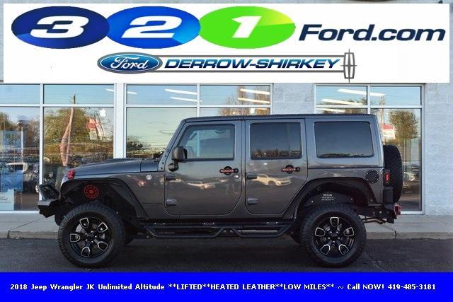 used 2018 Jeep Wrangler JK Unlimited car, priced at $24,974