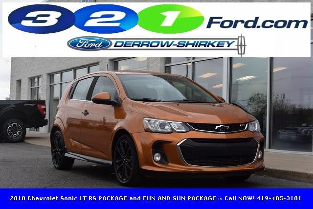 used 2018 Chevrolet Sonic car, priced at $10,500