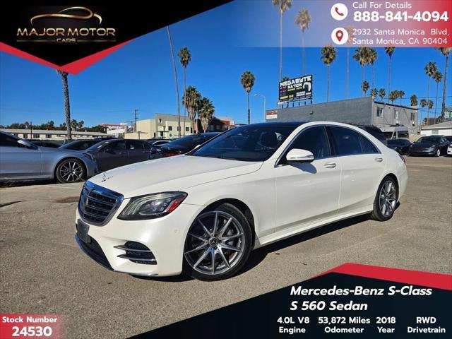 used 2018 Mercedes-Benz S-Class car, priced at $33,929