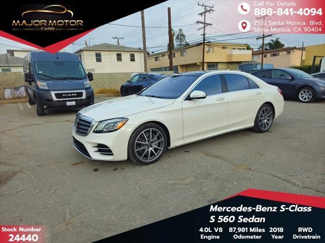 used 2018 Mercedes-Benz S-Class car, priced at $31,533