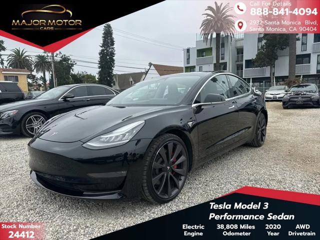 used 2020 Tesla Model 3 car, priced at $27,219