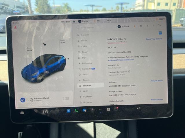 used 2021 Tesla Model Y car, priced at $31,487