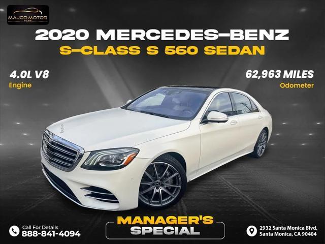 used 2020 Mercedes-Benz S-Class car, priced at $40,707