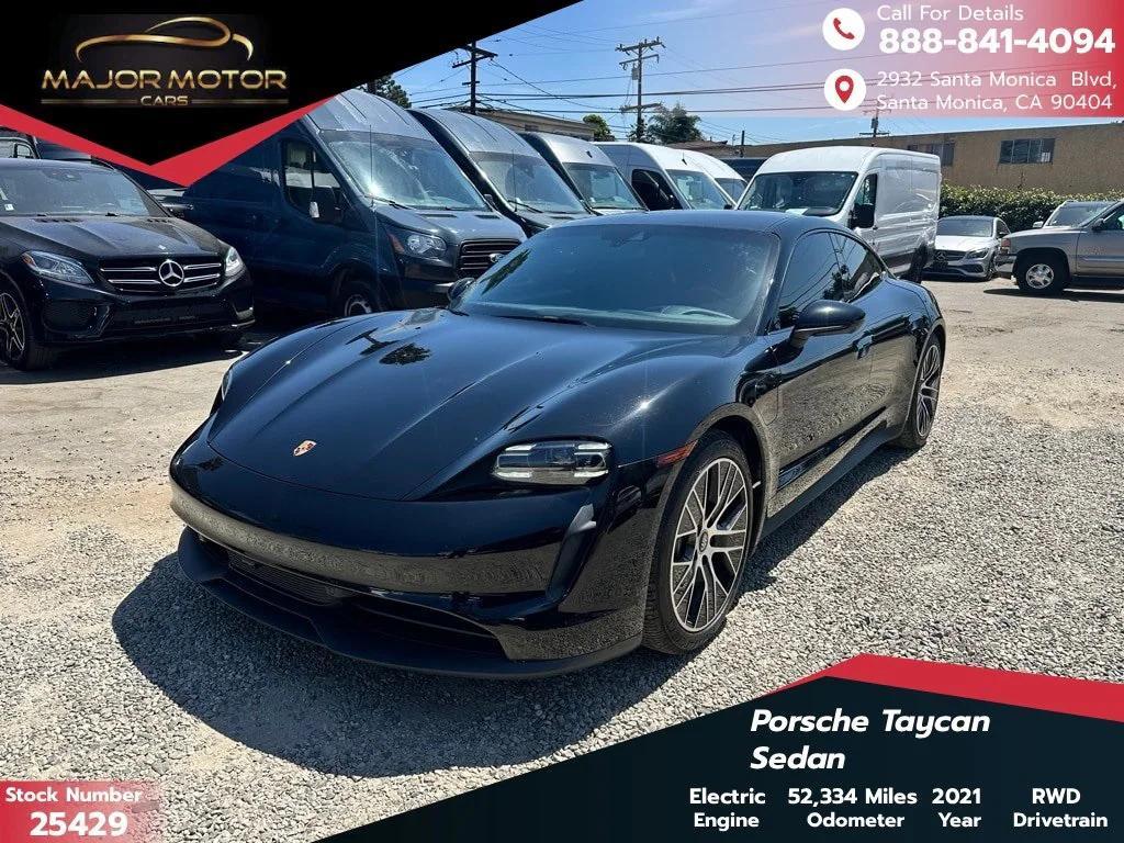 used 2021 Porsche Taycan car, priced at $44,186