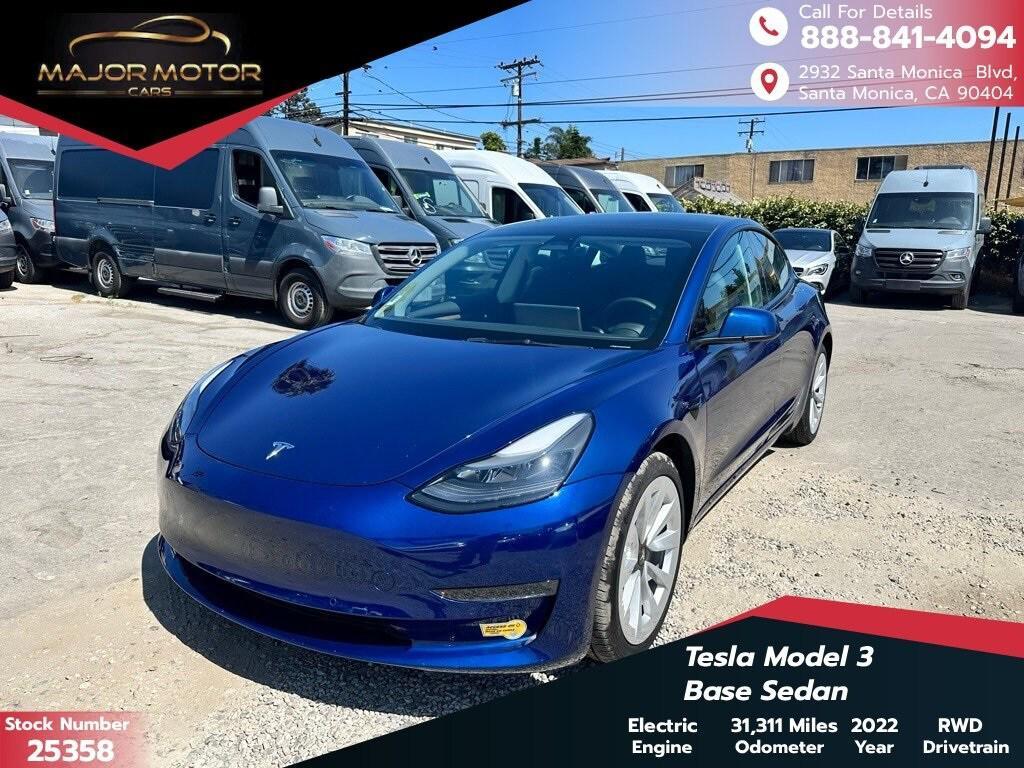 used 2022 Tesla Model 3 car, priced at $24,094