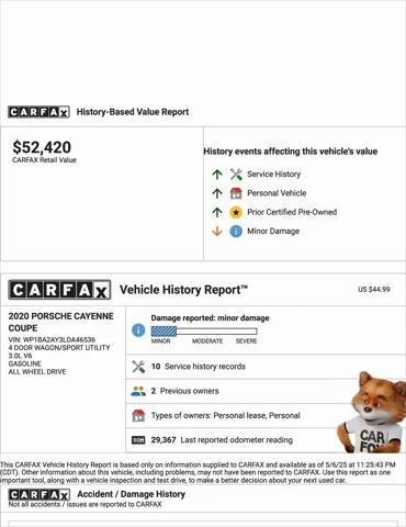 used 2020 Porsche Cayenne car, priced at $47,888