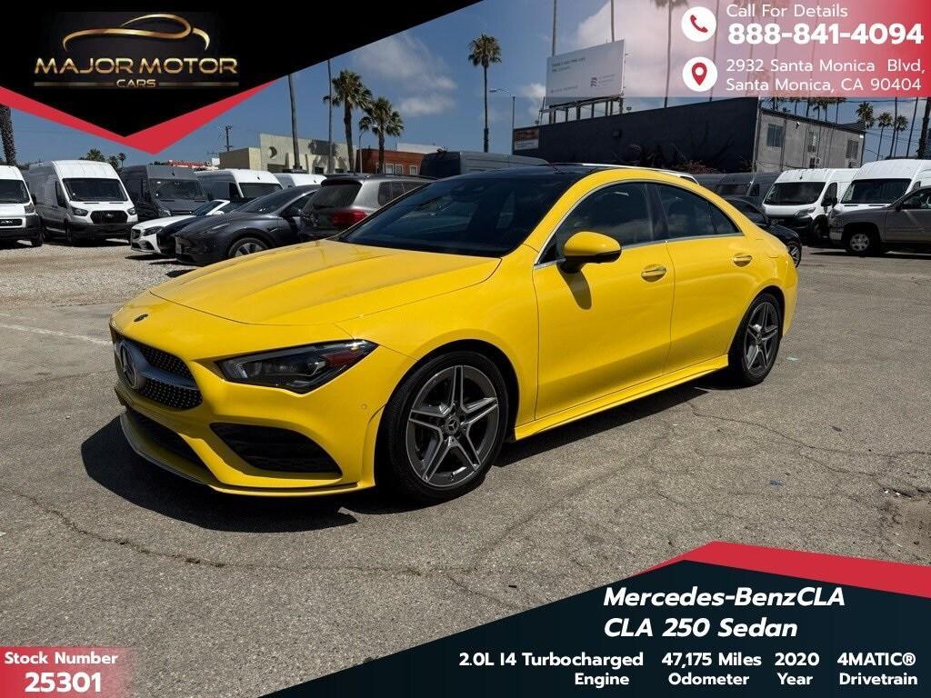 used 2020 Mercedes-Benz CLA 250 car, priced at $24,999