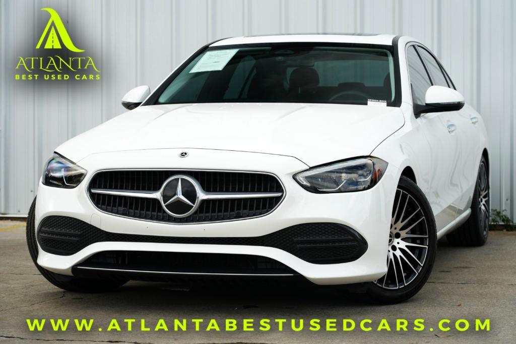used 2022 Mercedes-Benz C-Class car, priced at $28,000