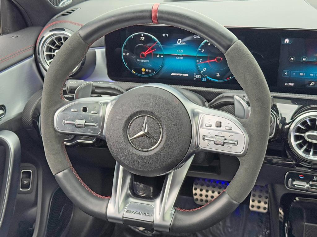 used 2021 Mercedes-Benz AMG CLA 35 car, priced at $26,500