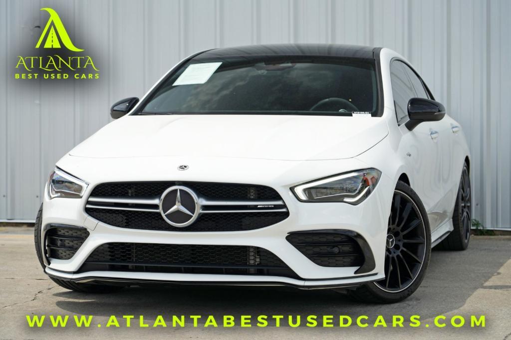 used 2021 Mercedes-Benz AMG CLA 35 car, priced at $26,500